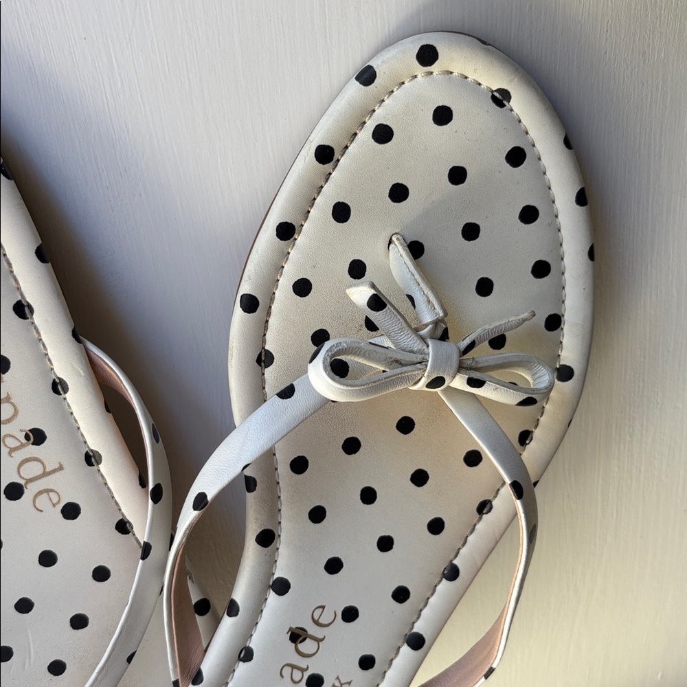 Kate spade petite bow patent leather thong slide sandal - Picture 6 of 7